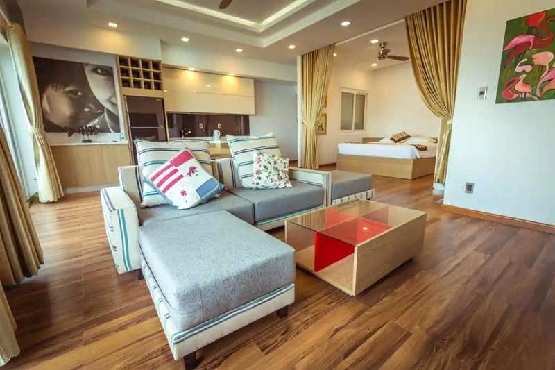 Không gian ấm cúng, gần biển tại Apartment By The Beach - Muong Thanh Luxury.