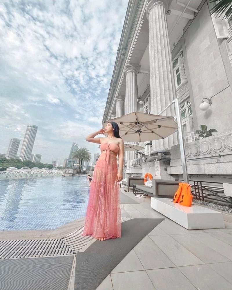 Sang chảnh tại The Fullerton Hotel Singapore! ✨ @justinegalang