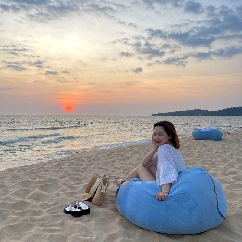 Hoàng hôn chill trên biển Lăng Ông 🌅