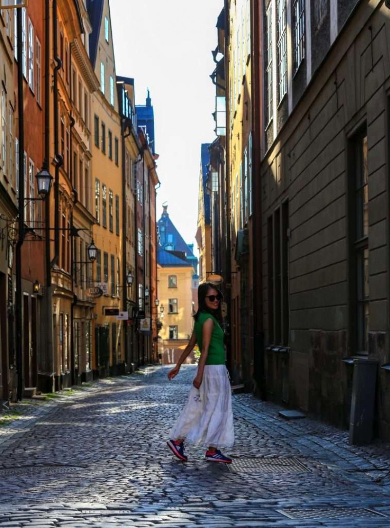 Phố cổ Gamla Stan thơ mộng.