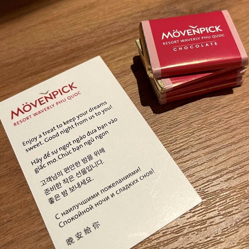 Sự chu đáo ngọt ngào tại Movenpick.