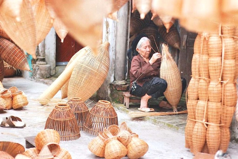 Làng đan đó 200 tuổi.