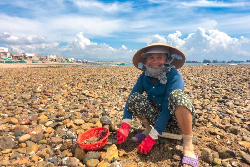 Biển Tuy Phong, Bình Thuận: Một ngày nắng gió.