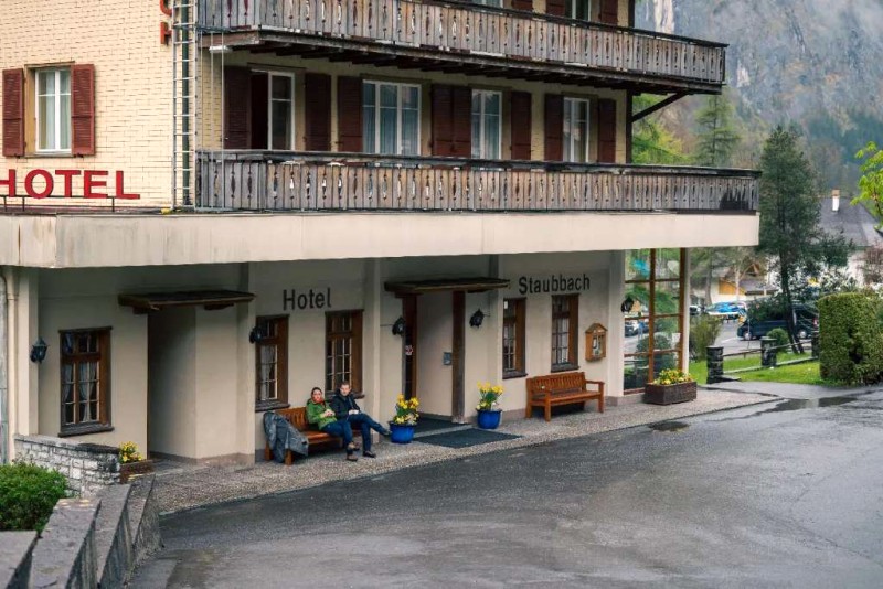 Thư giãn ở Lauterbrunnen, Thụy Sĩ.