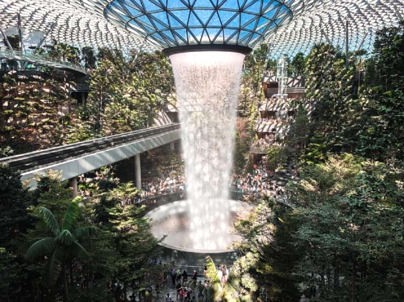 Khám phá Changi bằng Skytrain.